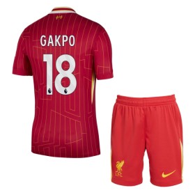 Camisetas Liverpool Gakpo 18 Primera 2024-25 - Niño (+ Pantalones)